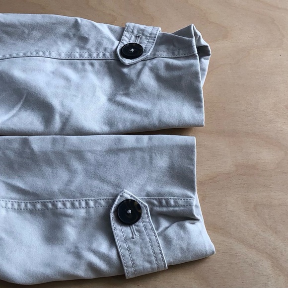 GAP Slick Rock Trench Coat Beige Double Breasted Medium Cotton Belted Outwear. - Picture 8 of 11